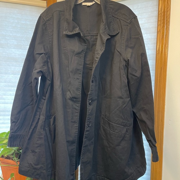 Woman Within Jackets & Blazers - Woman Within Classic Black Top